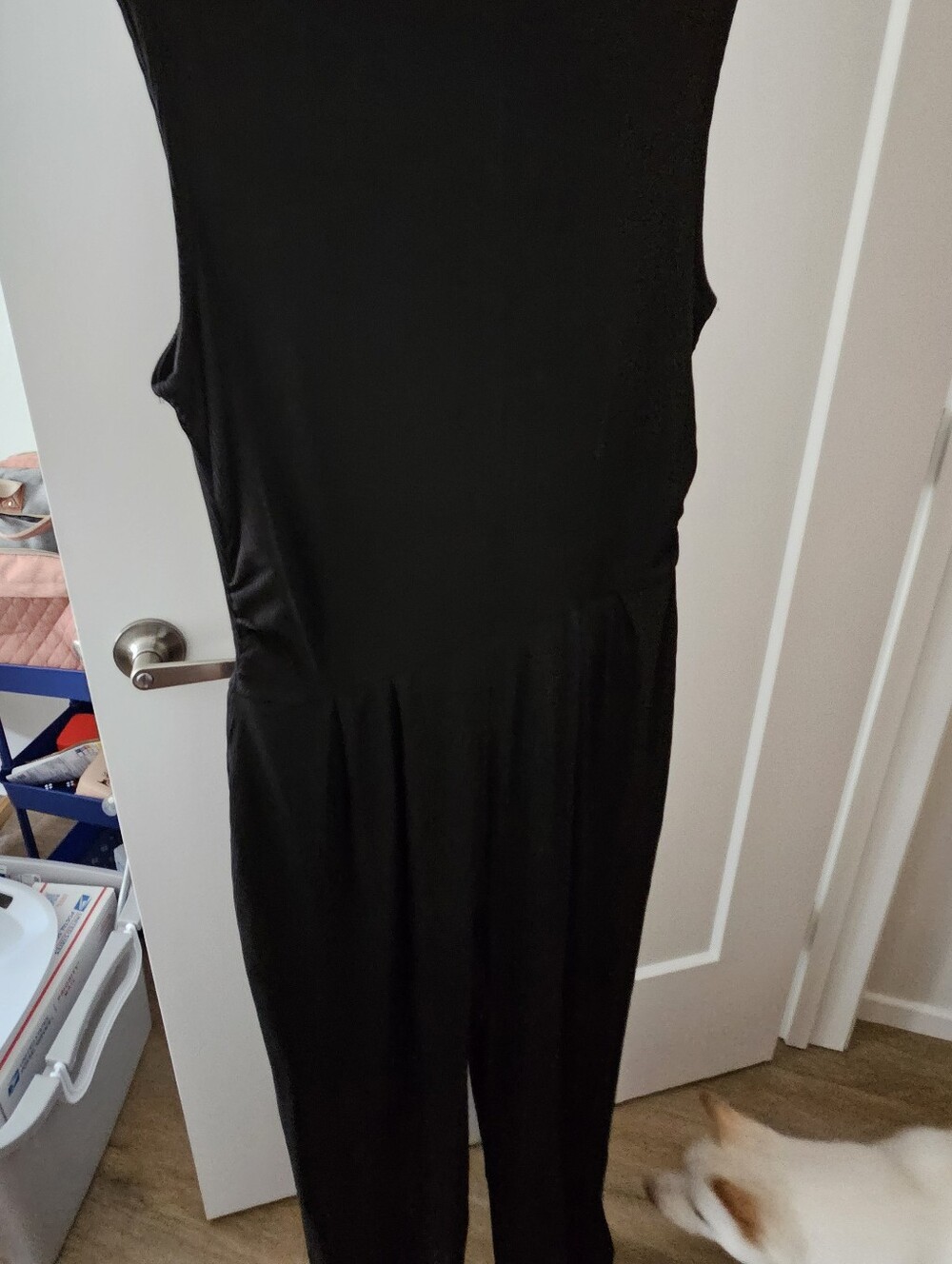 PrettyGarden Chic classic Black Sleeveless Jumpsuit mock neck - Picture 10 of 10